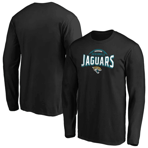 Men's Jacksonville Jaguars Black Clamp Down Long Sleeve T-Shirt